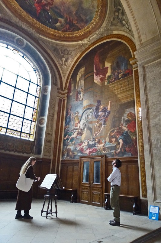Eglise Saint-Sulpice in Paris - You see Delacroix as you enter and exit
